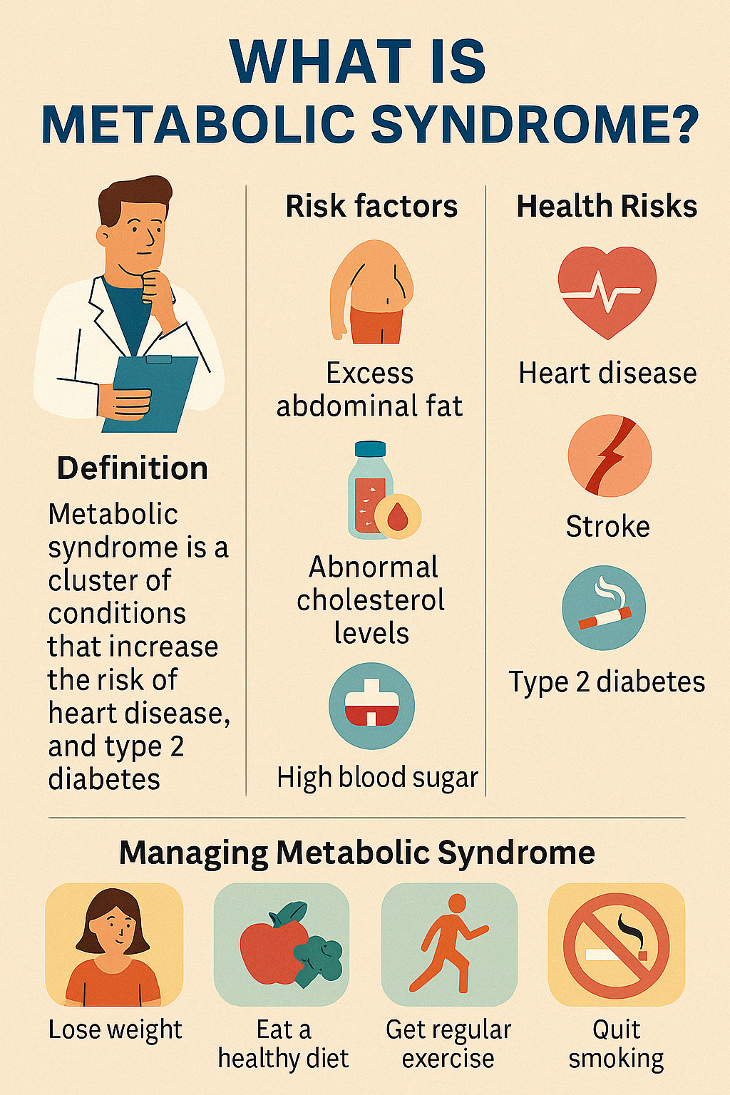 Metabolic Syndrome Infographics