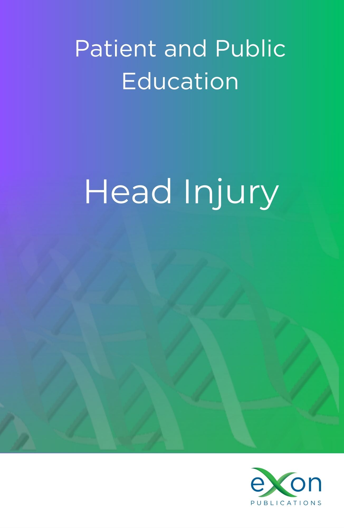 Head injury book cover