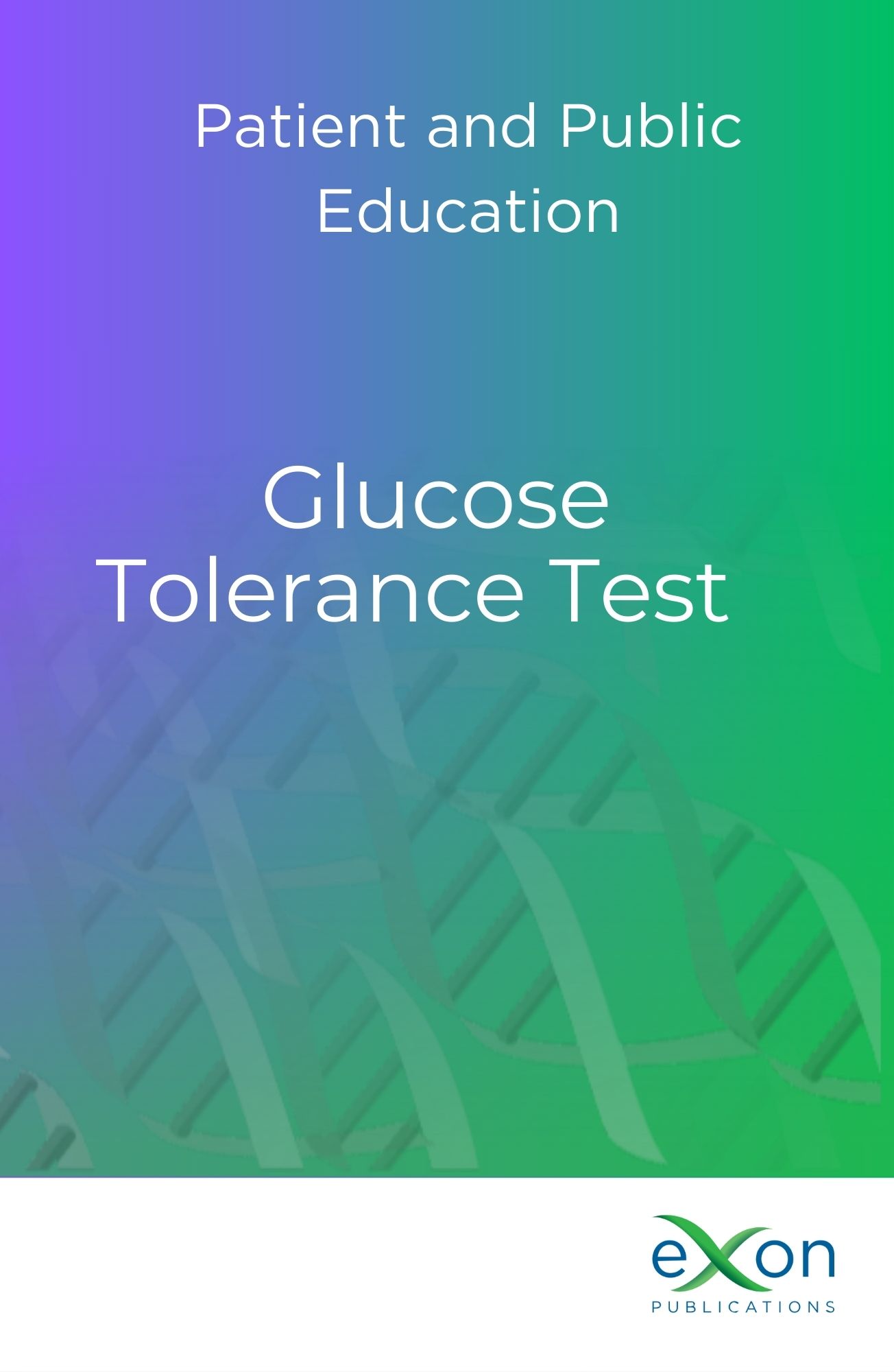 Glucose tolerance test book cover