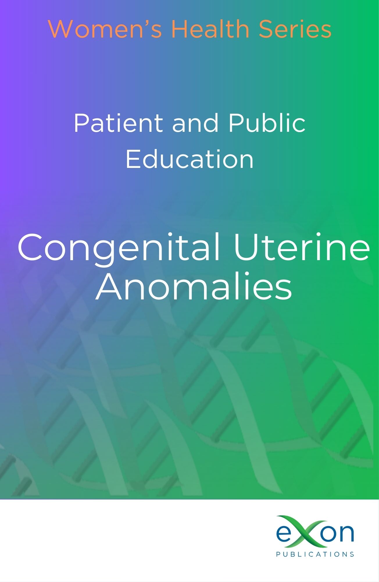 Congenital uterine anomalies book cover