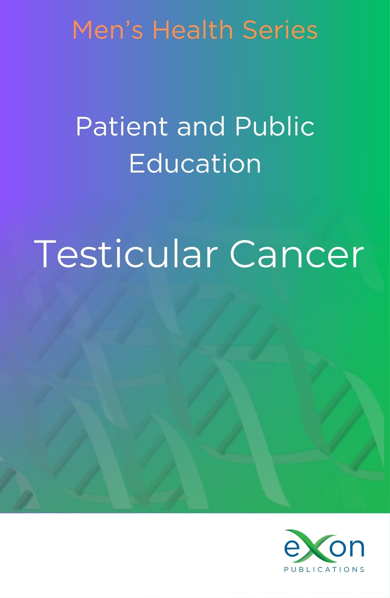 Testicular cancer book cover