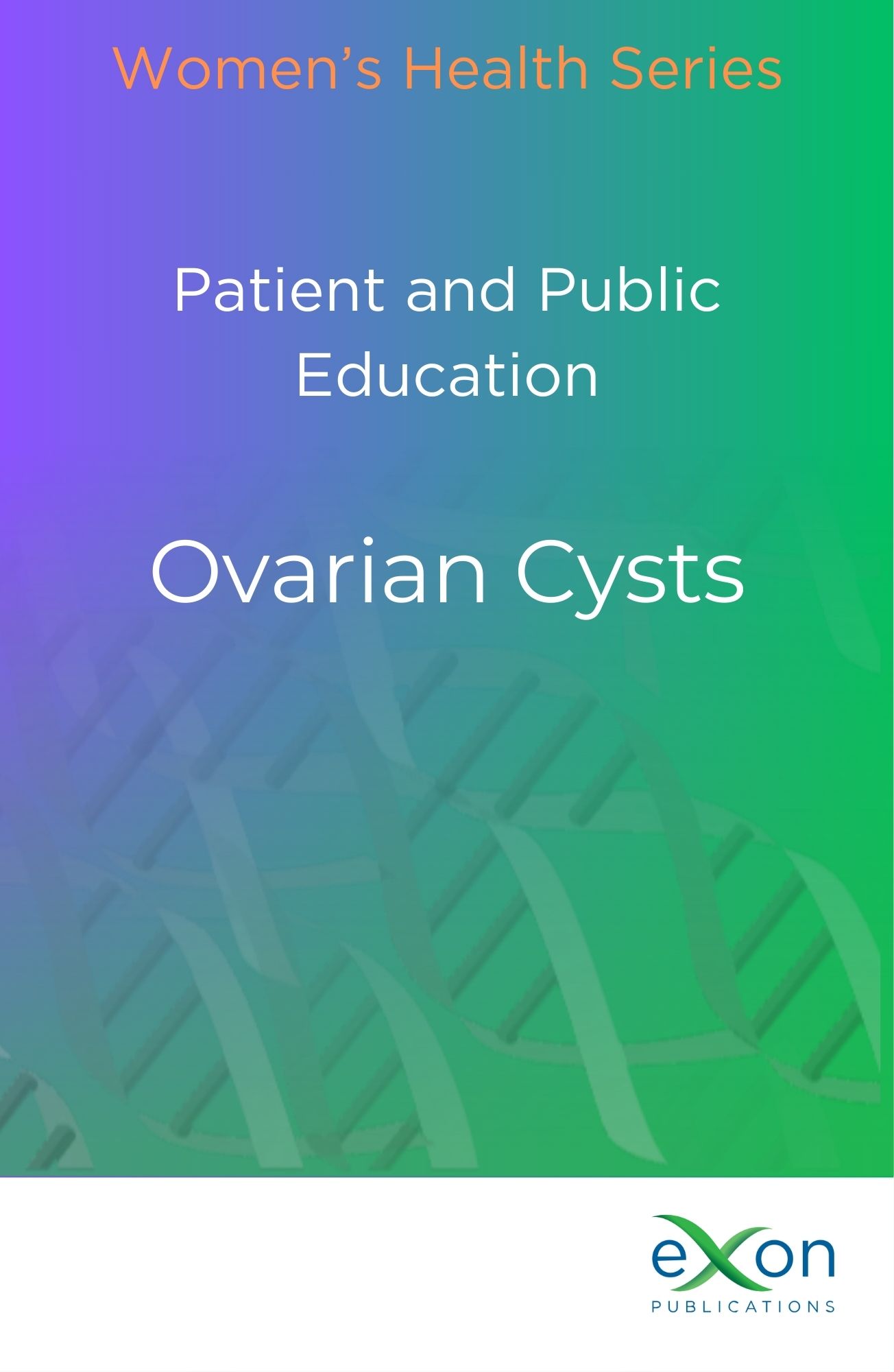 Ovarian cysts book cover