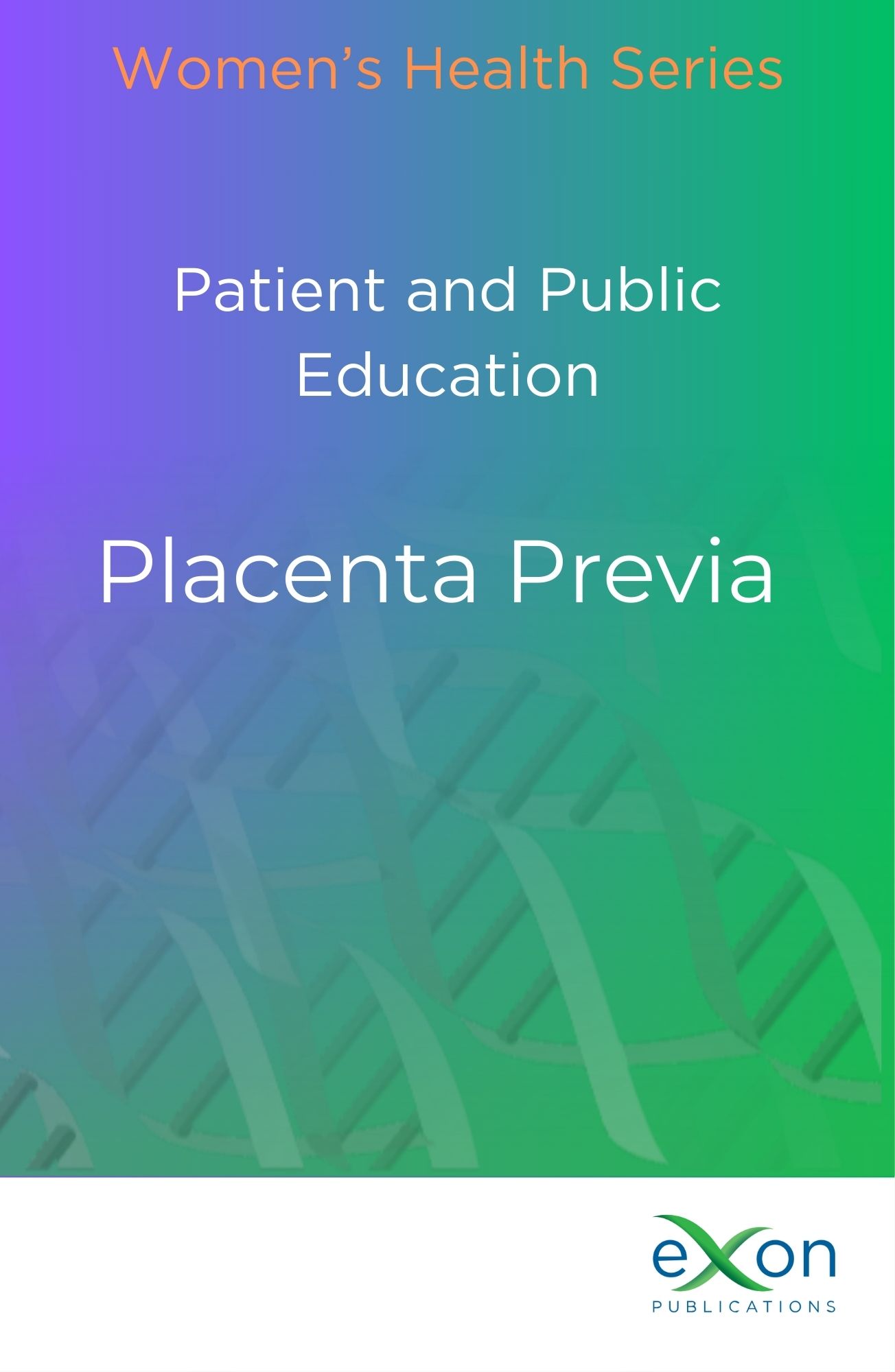 Placenta previa book cover